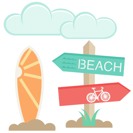 Beach Icons Set SVG scrapbook cut file cute clipart files