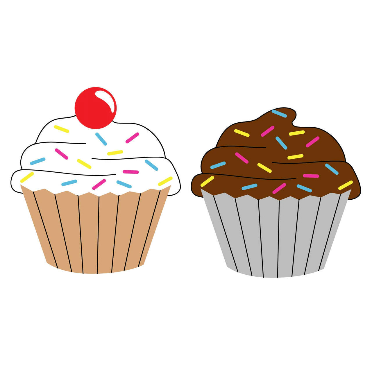Free Cupcake SVG Cut File