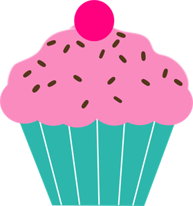 Pink cupcake png.