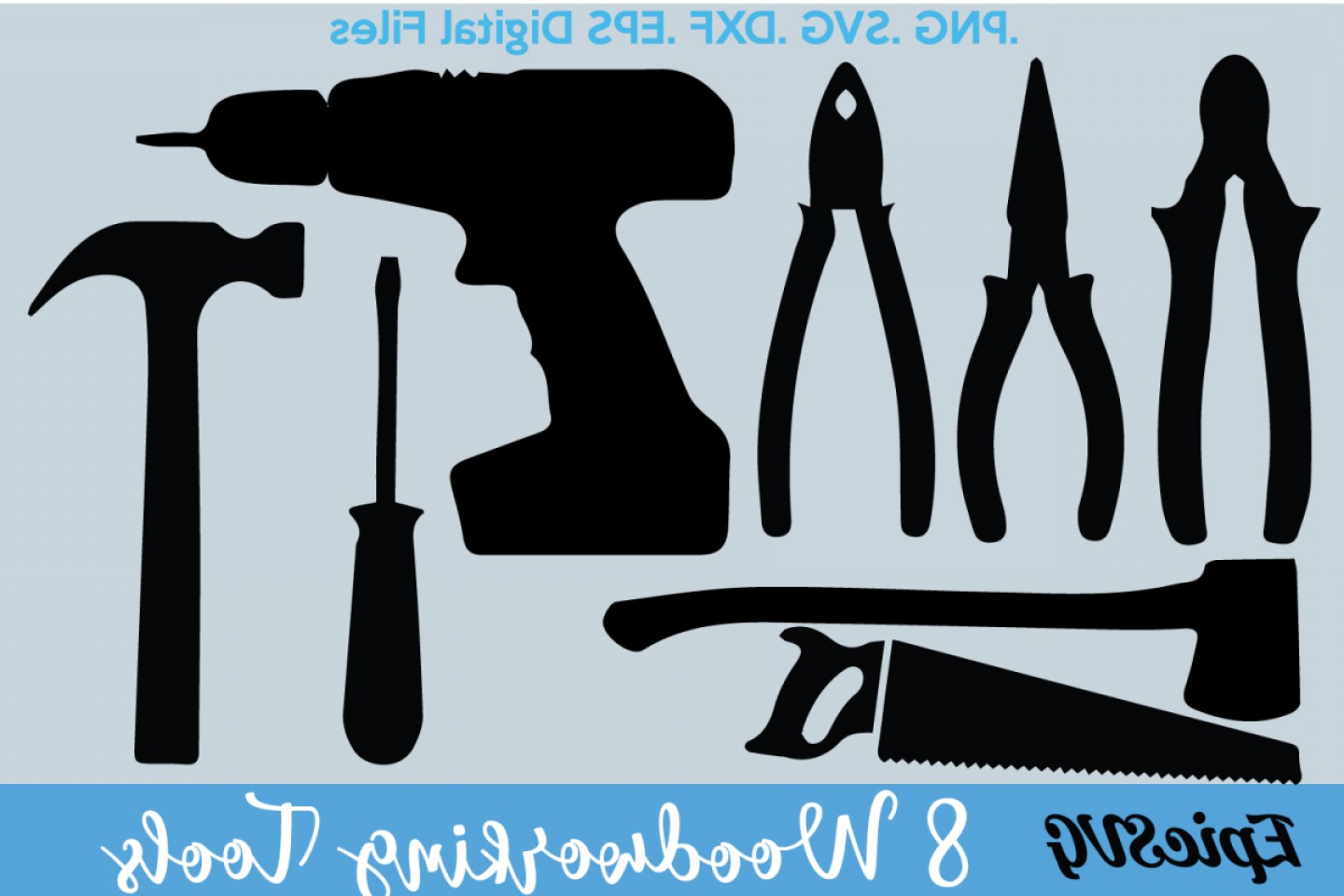 Woodworking Tools Svg Dxf Clipart Vector Graphic Tools Saw