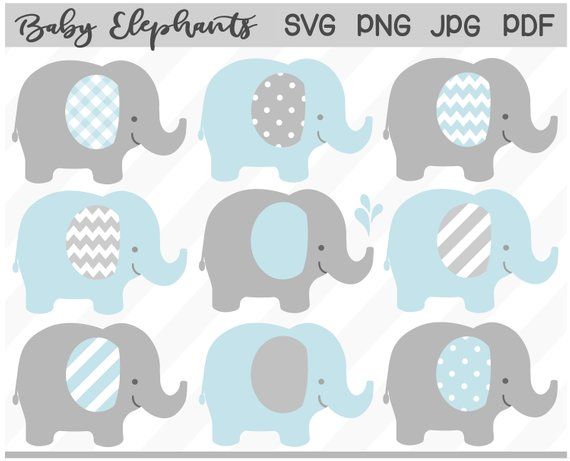 Baby elephant svg.