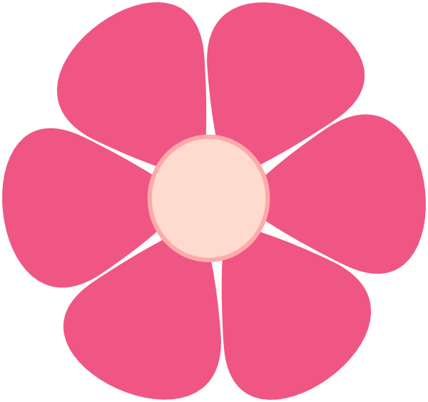 Pink flower png.