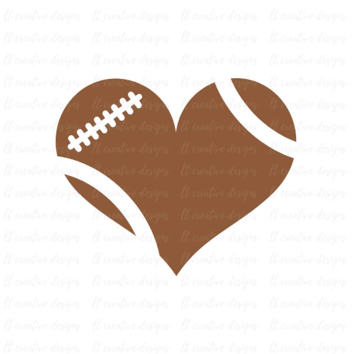 Heart clip art football
