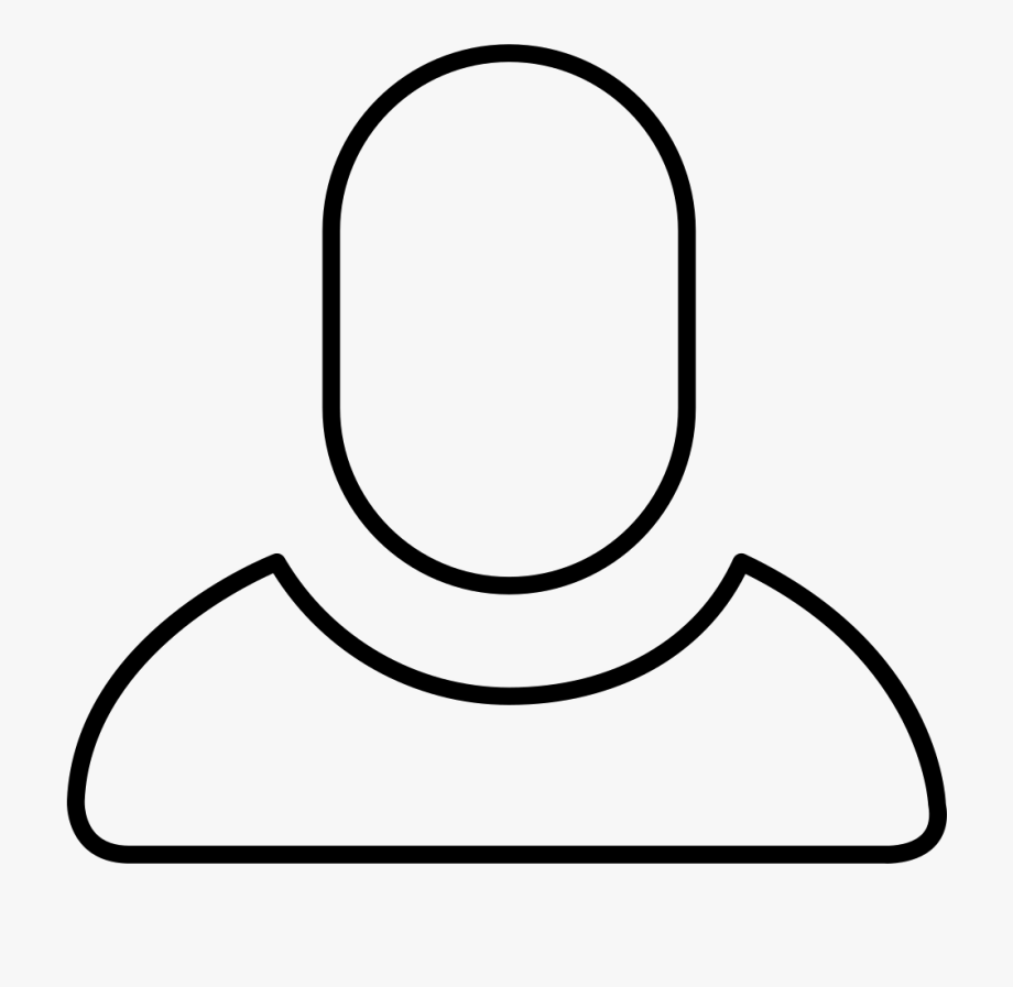 Person outline svg.