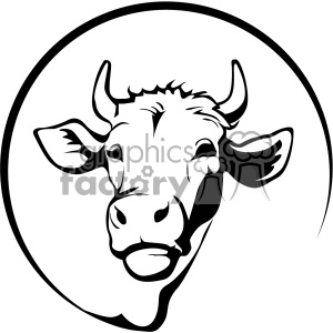 Farming dairy cow svg cut file vector outline clipart