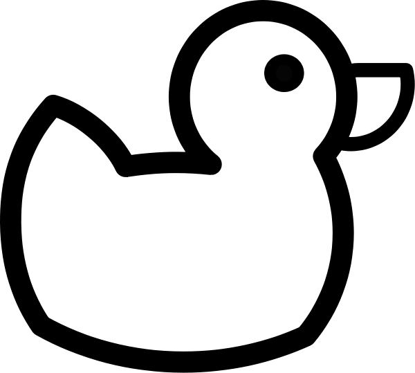 Duck Outline SVG Vector file, vector clip art svg file