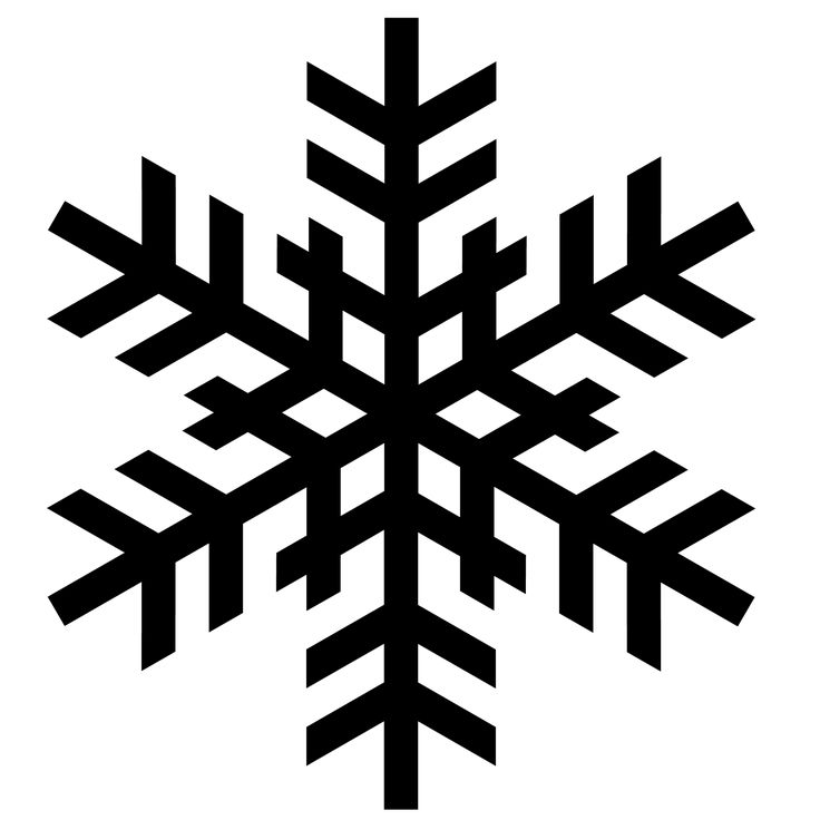 Snowflake silhouettes vectors.