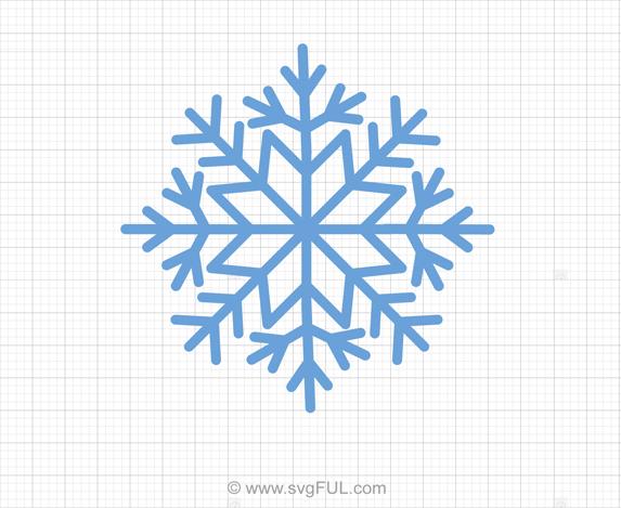 Snowflake svg clipart.