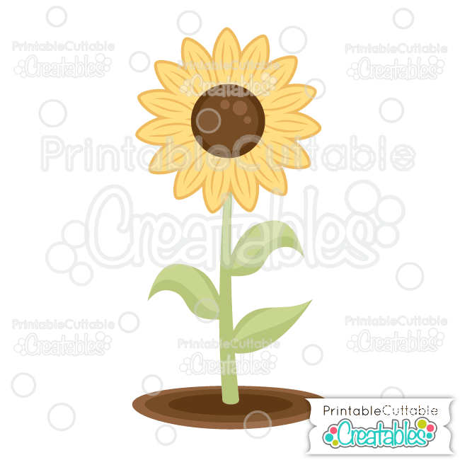 Sunflower Free SVG File