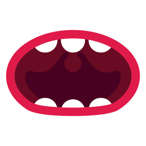 Open mouth clipart.