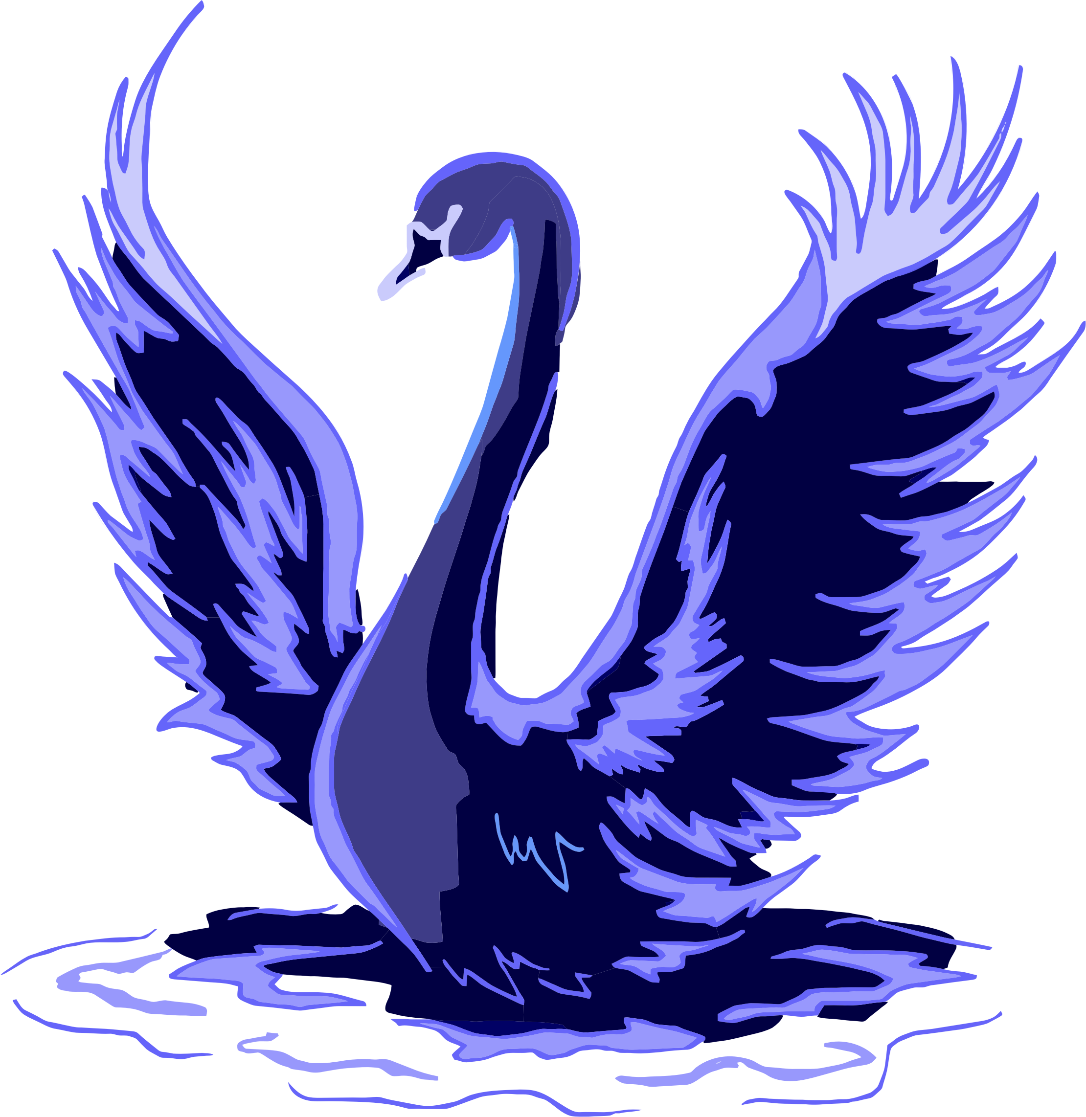 Black swan Trumpeter swan Bird Clip art