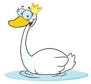 Swan clipart image clip art a cartoon swan
