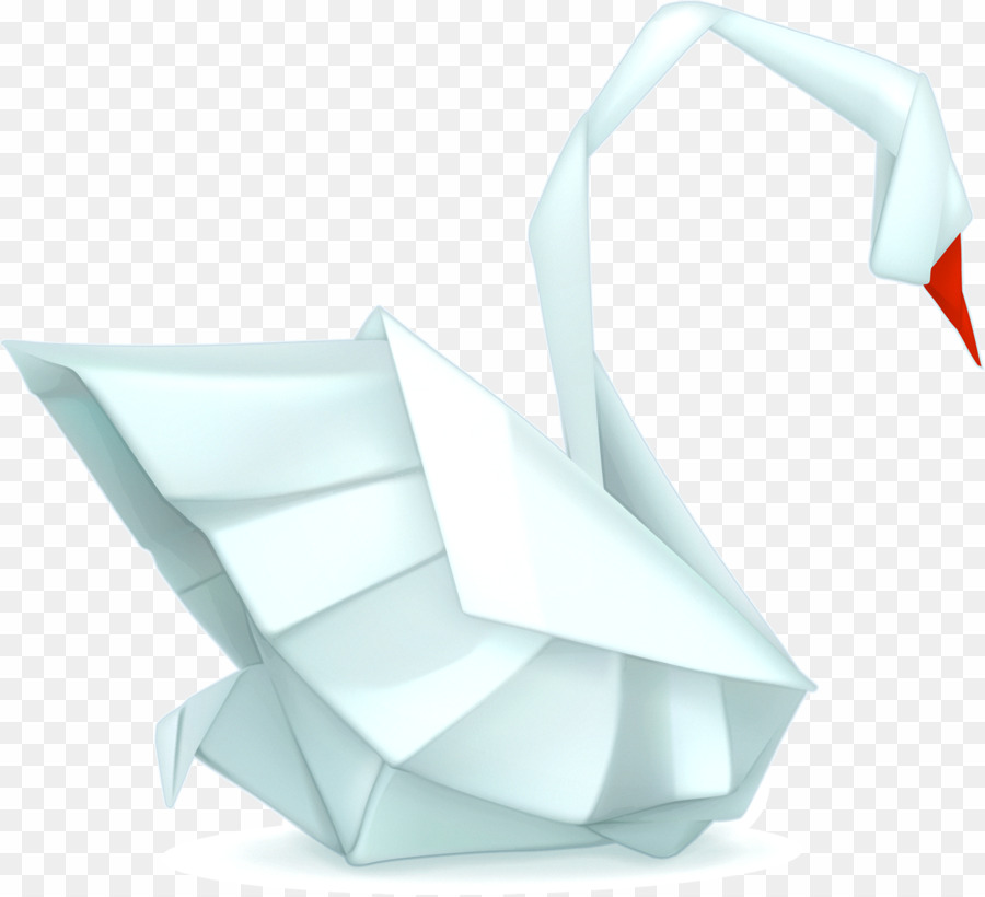 Origami swan png.