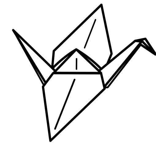Origami Crane Clipart