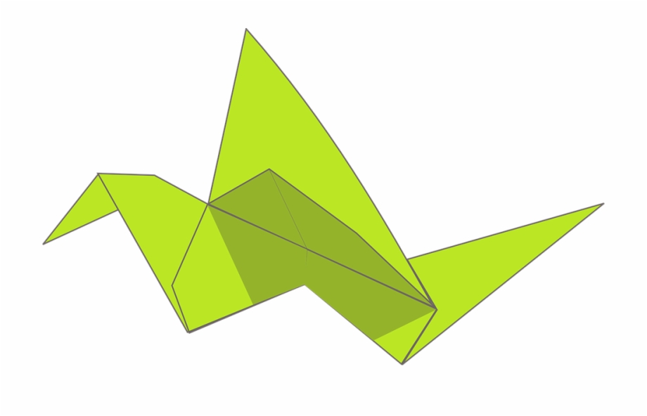 Origami Folding Paper Animal Bird Swan Flying