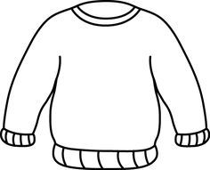 sweater clipart outline