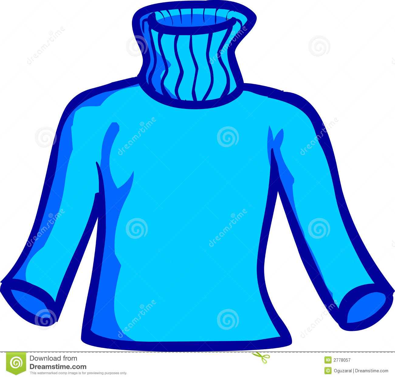 Turtleneck sweater clipart