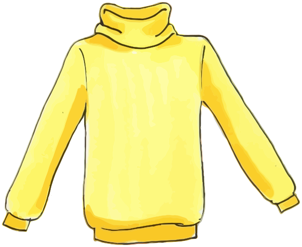 sweater clipart yellow