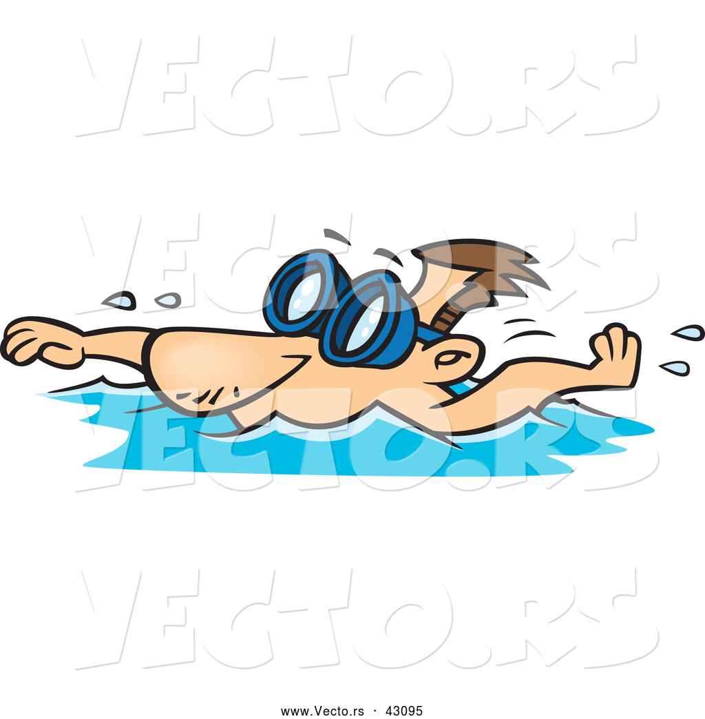 Swimmer cartoon images.