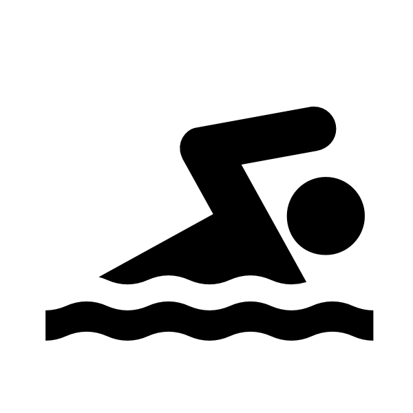 Swimmer white clip.