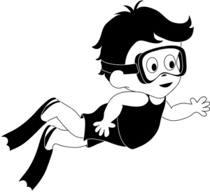 Swimming Clipart Black And White