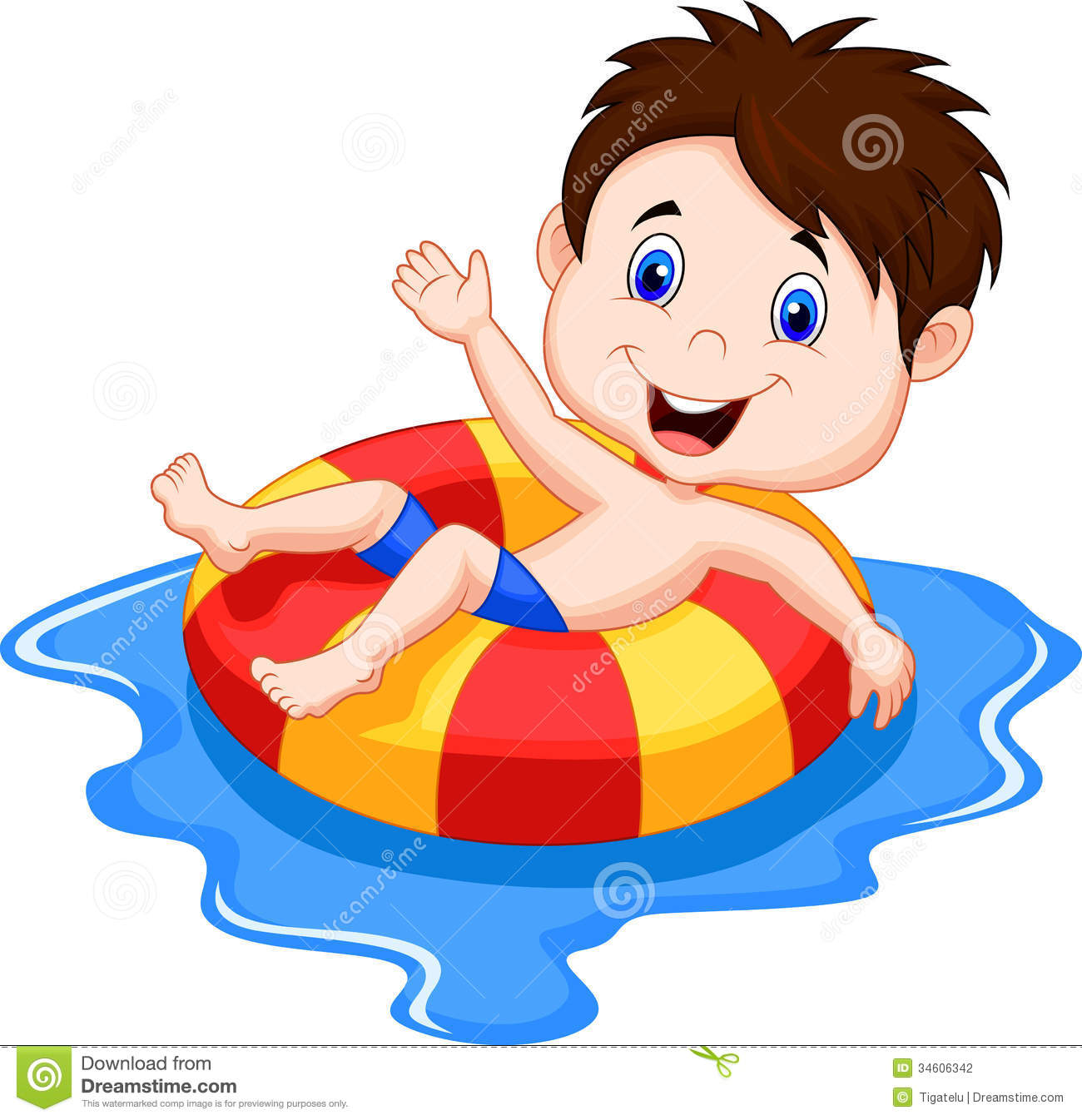 swimming clipart animated