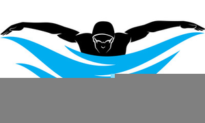 Competitive swimmer clipart.