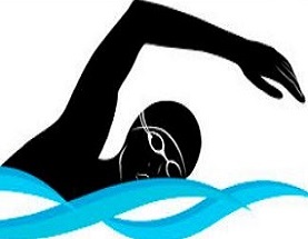 Swimming freestyle clipart.