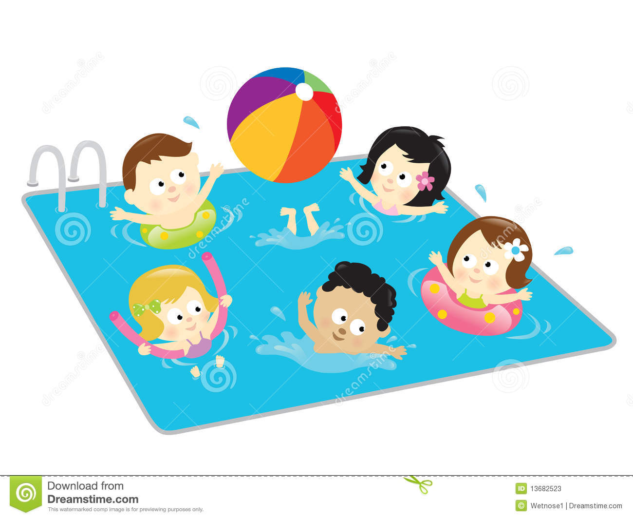 swimming clipart pool