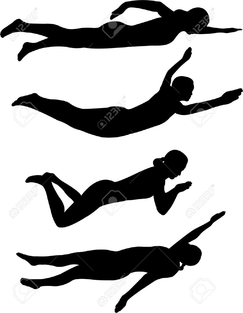 Image result for Competitive Swimming Clip Art Silhouette