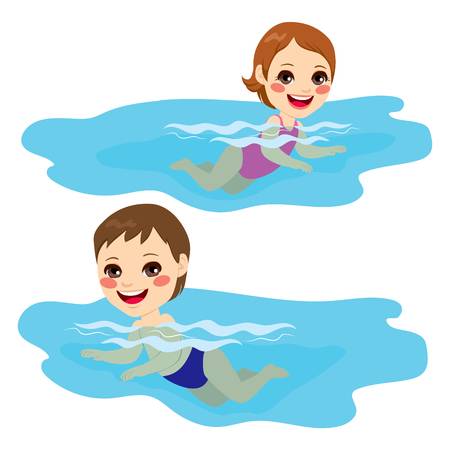 Woman clipart swimming.