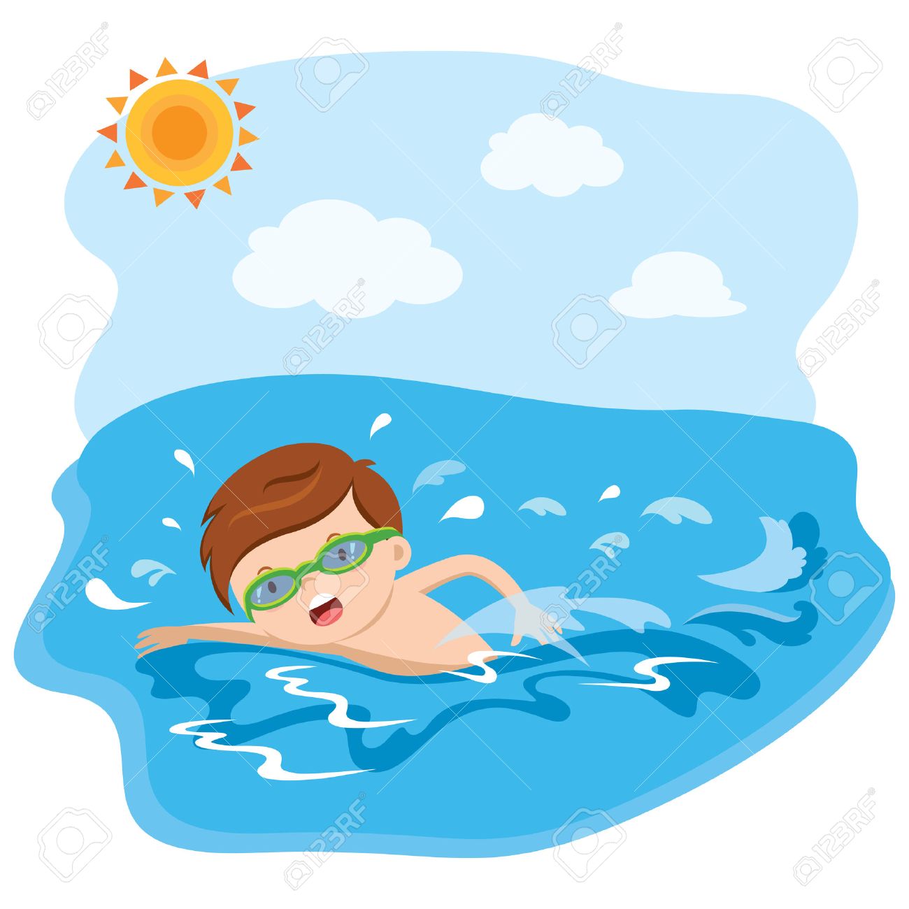 93 swimming clipart.