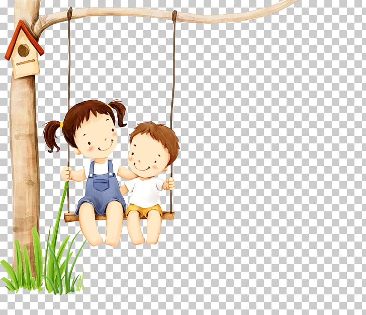 swing clipart two