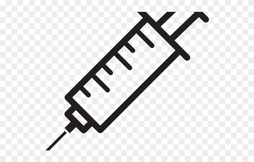 Syringe clipart drawn.