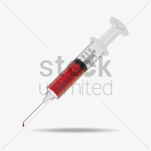 syringe clipart blood