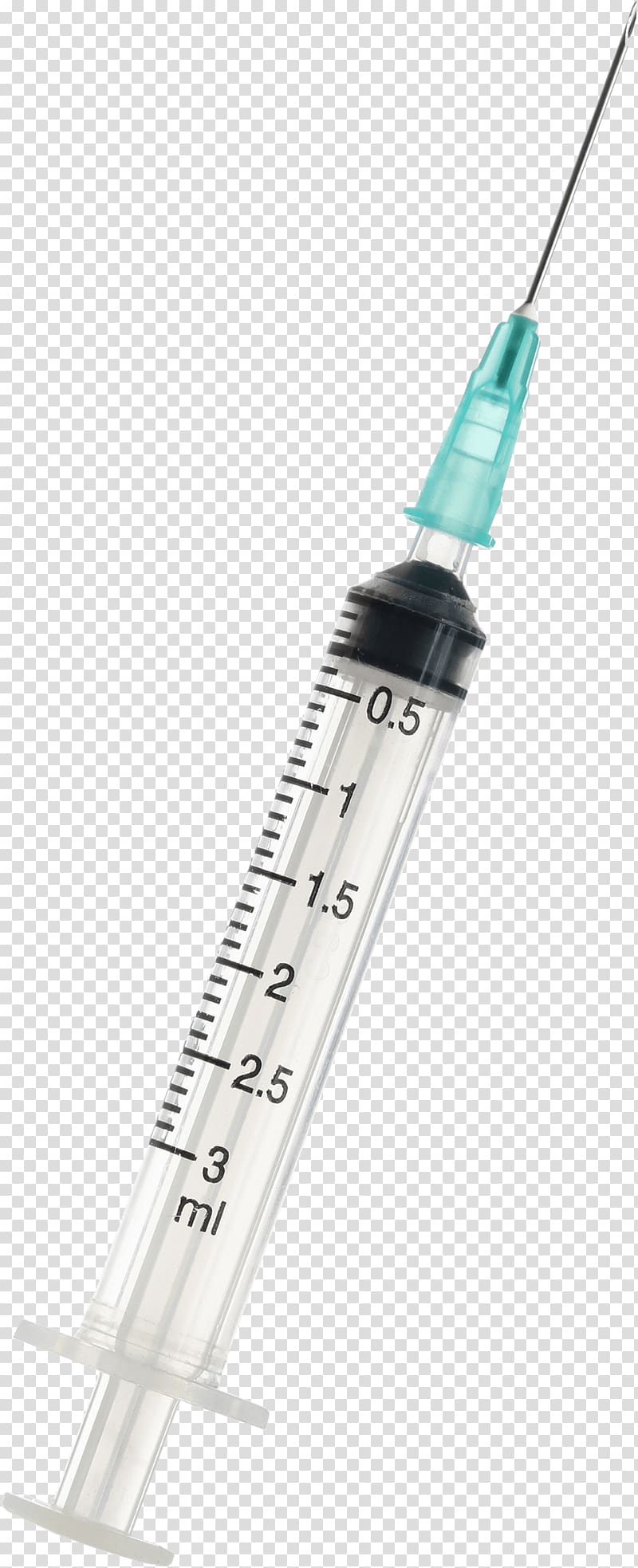 Clear syringe syringe.