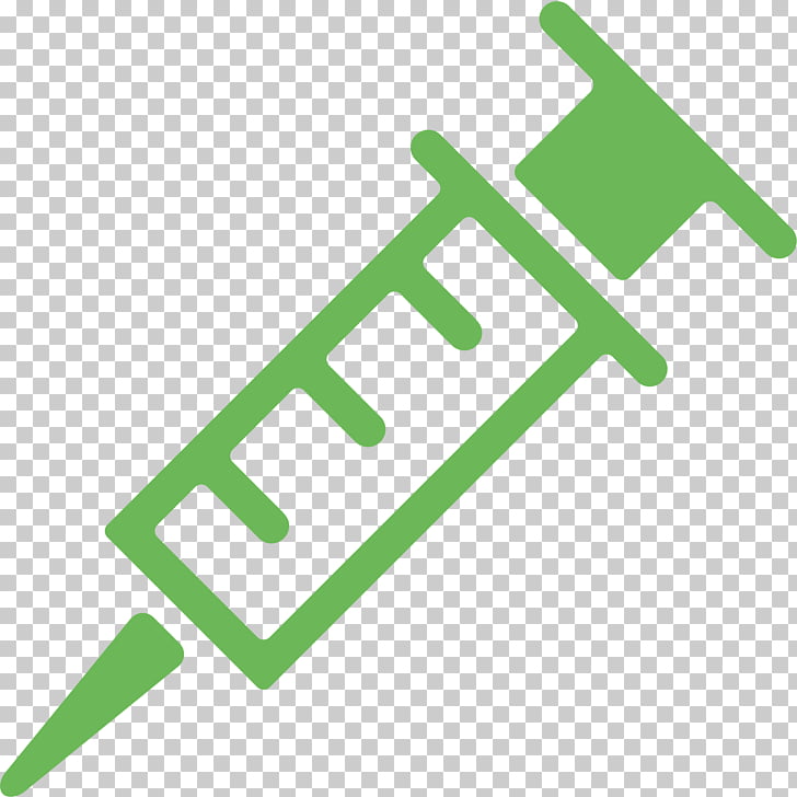 Syringe Injection The Noun Project Icon, Green needle tube