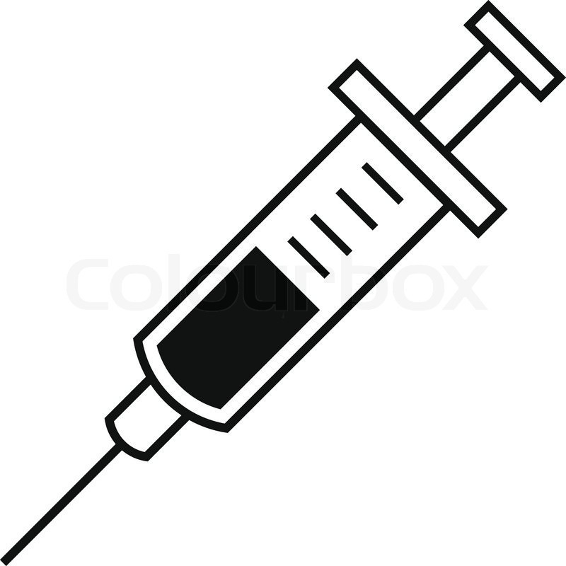 Syringe Clipart Black And White