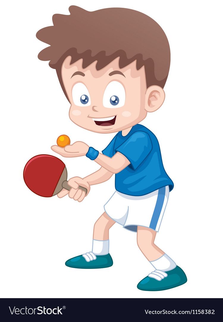 Table tennis player Royalty Free Vector Image