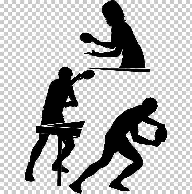 Table tennis Silhouette Sport , Table Tennis Competition PNG