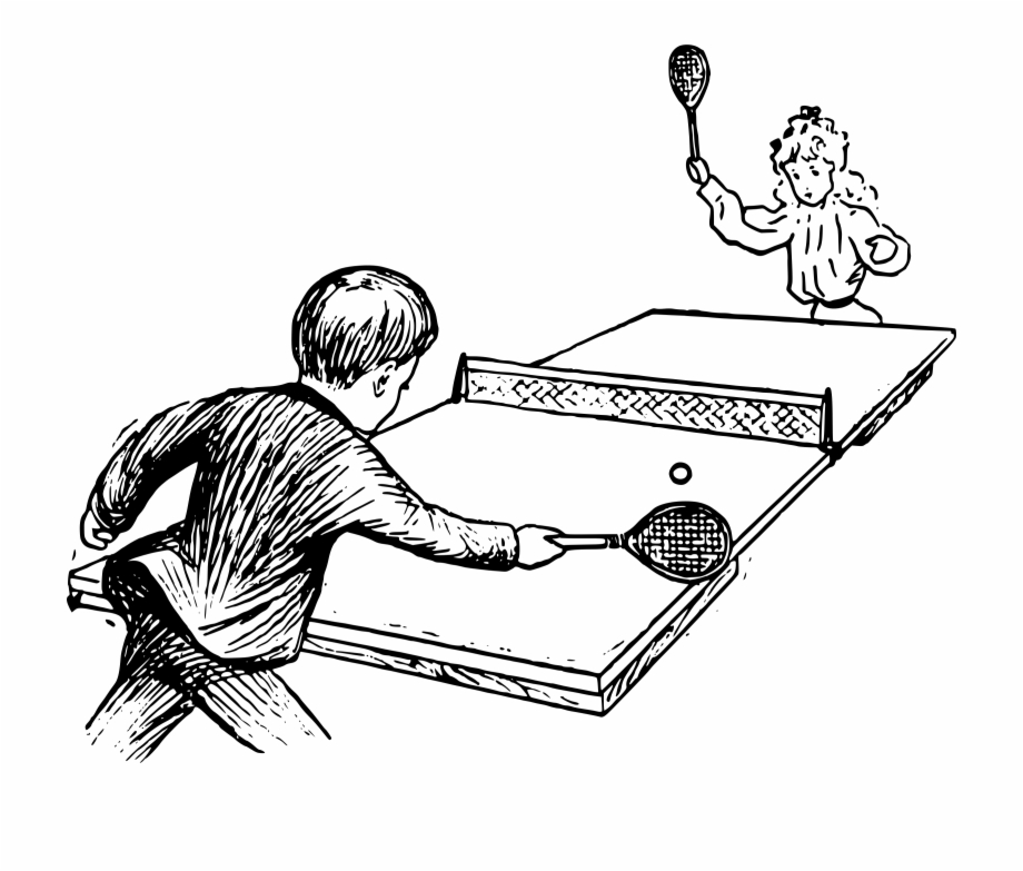 This Free Icons Png Design Of Kids Playing Ping Pong