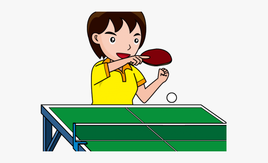Ping Pong Clipart Table Tennis Player