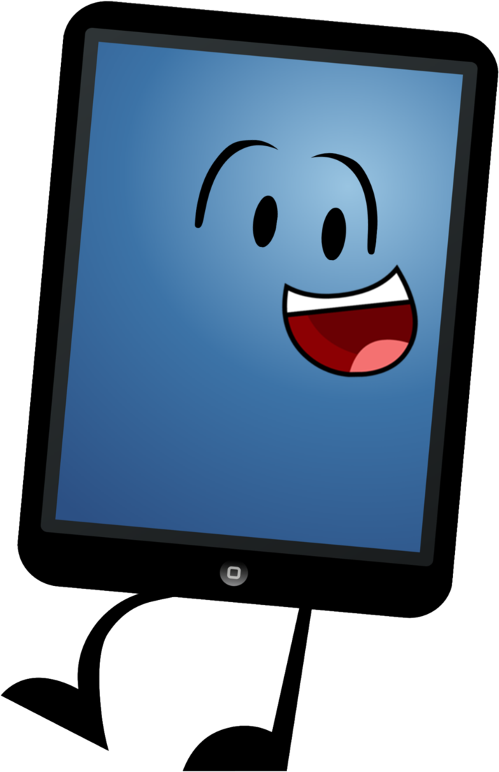 Tablet Clip Cartoon Computer Vector Black And White
