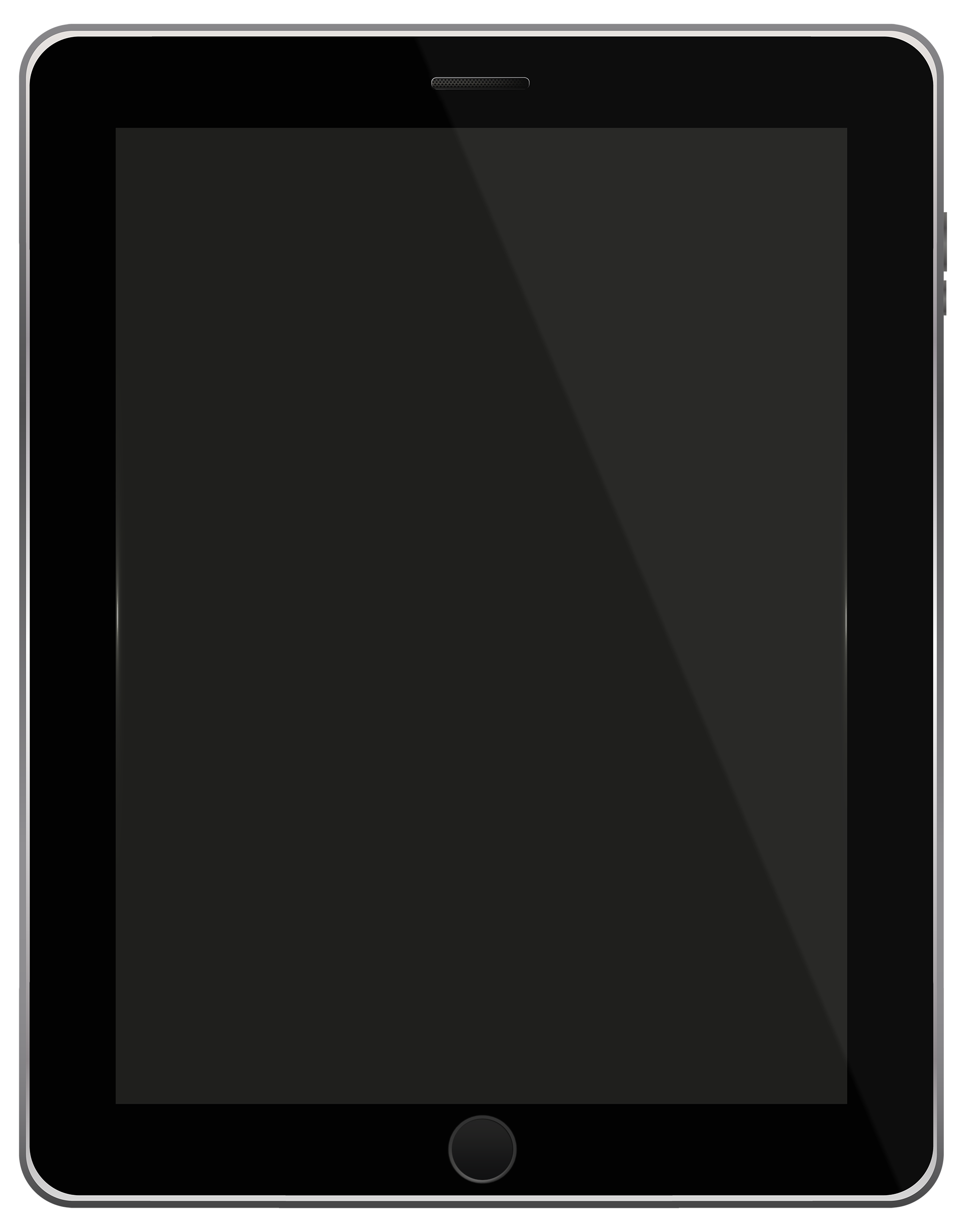 Black Tablet PNG Clipart