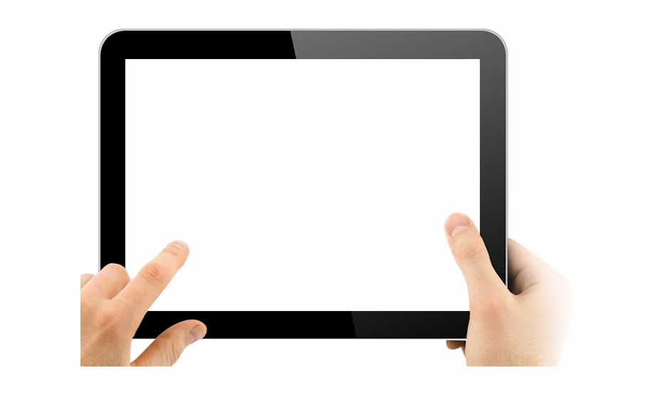 Tablet Transparent In Hands Png Image