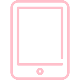 Pink tablet icon.
