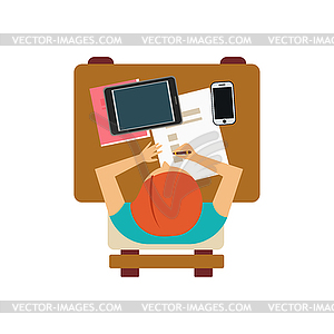 tablet clipart student