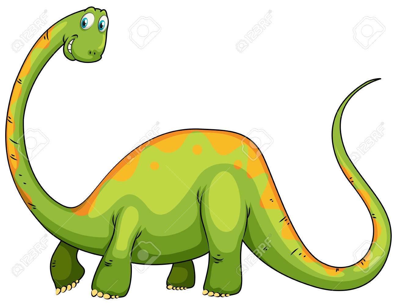 Dinosaur with long.