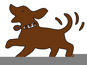 Clipart dogs wagging.