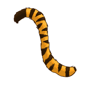 Tiger tail clipart